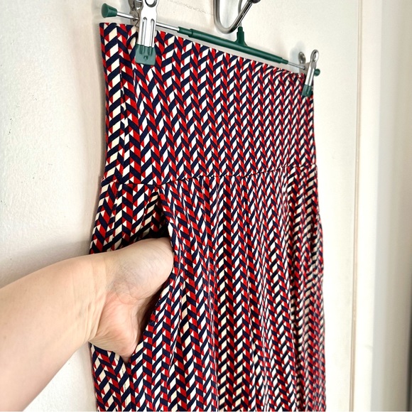 Cabi Kelly High Rise Wide Leg Patterned Crop Pants - Picture 7 of 11